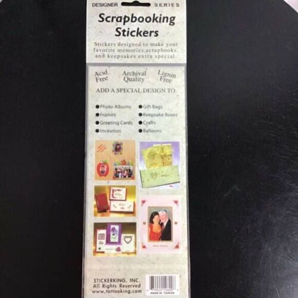 Designer Series Scrapbooking Stickers 12 Pack - Picture 2 of 2